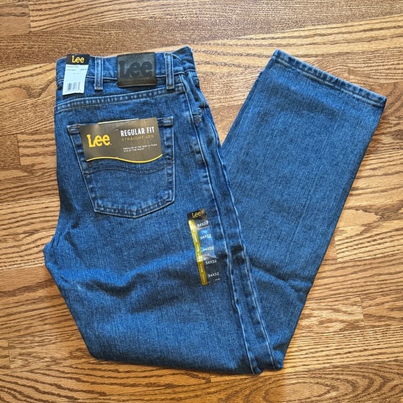 Lee Other - NWT Lee Men's Regular Fit Straight Leg Denim Jeans, 34x32, Pepper Stone Color